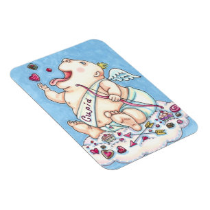 HINZUGEFÜGT ZU LIEBE FUNNY BABY CUPID, SCHOKOLADEN MAGNET