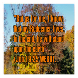 Hiob 19:25 WEBU Poster