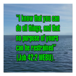 Hiob 42:2 WEBU Poster