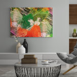 Hip Colorful Grunge Style Brushstrokes Art Pattern Leinwanddruck<br><div class="desc">Contemporary bright green,  orange,  pink,  black,  yellow and red modern grunge style geometric brush strokes art pattern design. Beautiful,  modern and cool cover for the trend-savvy and art-loving hip trendsetter,  and artsy motif lover.</div>