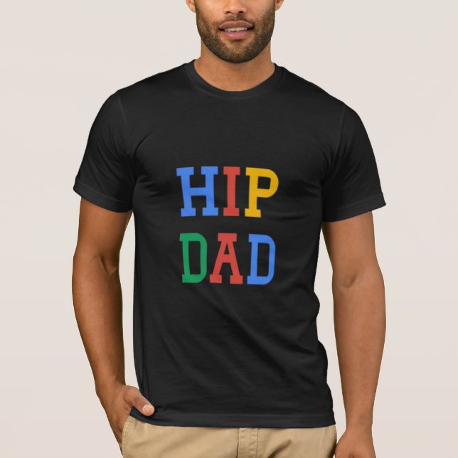 Hip Dad Gift #fathersdaygiftidea Boyfriend T-Shirt (Vorderseite)