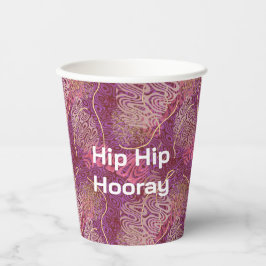 Hip Hip Hooray Abstract Art Pappbecher