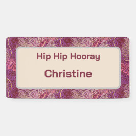 Hip Hip Hooray Adult Birthday Banner