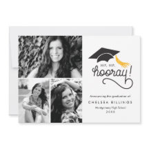 Hip Hip Hooray Faire-part de graduation