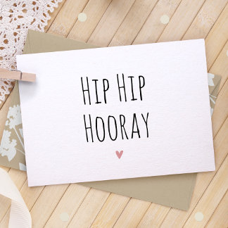 Hip Hip Hooray simple Faire-part de grossesse