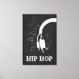 Hip Hop Abstrakter Kopfhörer-Grafik-Inverse-Effekt Leinwanddruck
