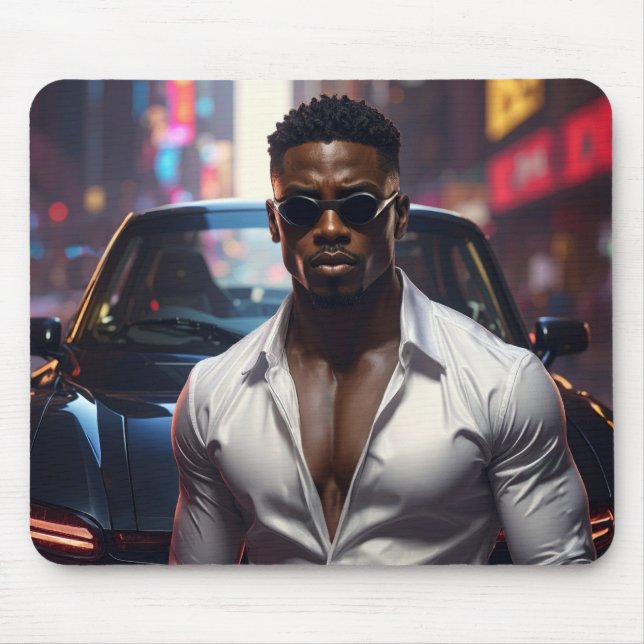 Hip Hop - American Rap Star -  Mousepad (Vorne)