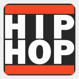 HIP-HOP-Aufkleber Quadratischer Aufkleber