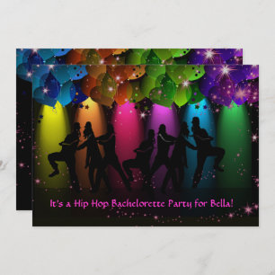 hip hop Bachelorette sur mesure Invitation