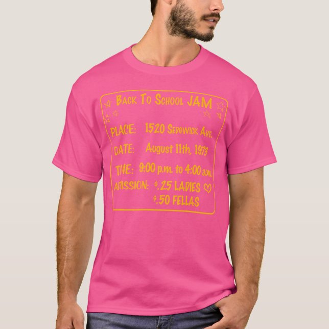 Hip Hop Birthplace 1520 Sedgwick Ave. 50 Jahre T-Shirt (Vorderseite)