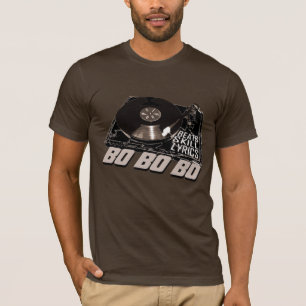 HIP-HOP BO BO BO BEATS SKILL TEXTE RECORD PLAYER T-Shirt
