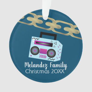 Hip Hop Boom Box Folienkette Ornament