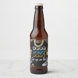 Hip Hop {Boy} Baby Dusche Flaschen Etiketten