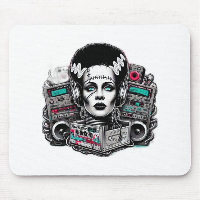 Hip Hop Bride Frankensteins Mousepad (Vorne)