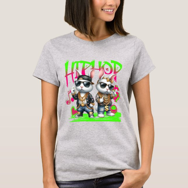 Hip Hop Bunnies T-Shirt (Vorderseite)