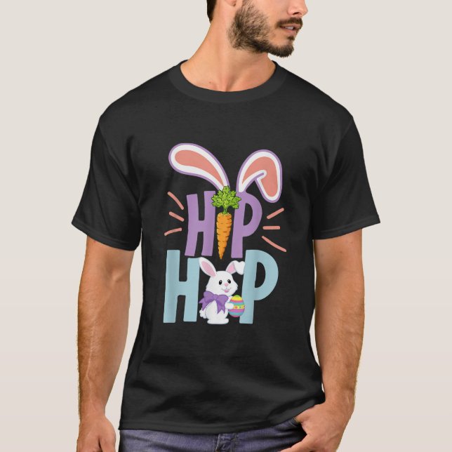 Hip Hop Bunny Easter Day  T-Shirt (Vorderseite)