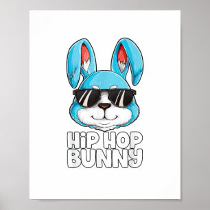 Hip Hop Bunny Oaster Boys Mädchen Kinder Männer Ra Poster