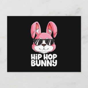 Hip Hop Bunny Oaster Boys Mädchen Kinder Rabbit Postkarte