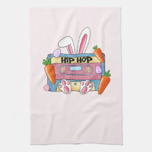 Hip Hop Cassette Tape Bunny Geschirrtuch