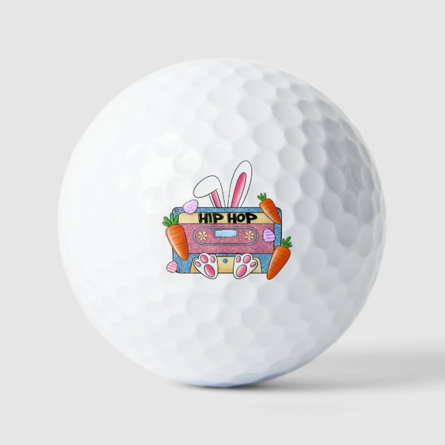 Hip Hop Cassette Tape Bunny Golfball (Vorderseite)