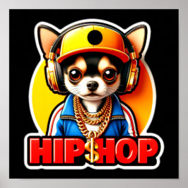 HIP HOP CHIHUAHUA POSTER