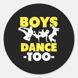 Hip Hop Dance Breakdance Boys Tanz zu Hi Runder Aufkleber