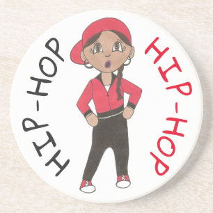 Hip Hop Dance Crew Hiphop Girl Dancer Teacher Gesc Getränkeuntersetzer