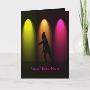 Hip hop Dance Girl Carte de voeux personnalisée