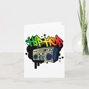 Hip Hop Dance Street Art Graffiti Spray Paint Danc Karte
