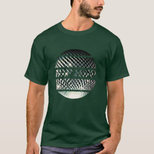 Hip-Hop-Diskokugel in Platin-Silber-Geschenk T-Shirt