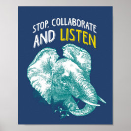Hip Hop Elephant | Poster Art Print 8x10