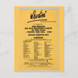 Hip Hop Flyer Postkarte