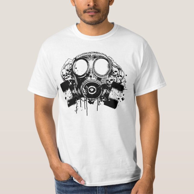 Hip-Hop-Gasmaske T-Shirt (Vorderseite)