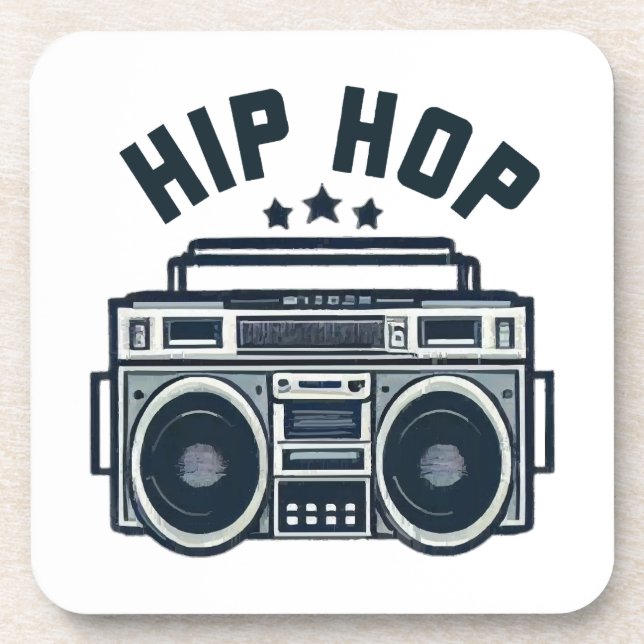 Hip Hop Getränkeuntersetzer (Vorderseite)