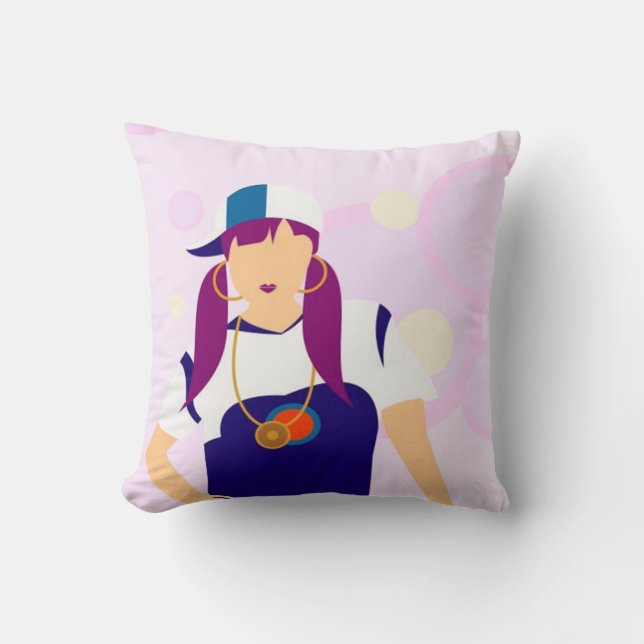 Hip Hop Girl Kissen (Vorderseite)