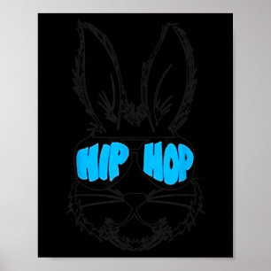 Hip Hop Happy Ostersonne Gesicht mit Sungles Men B Poster
