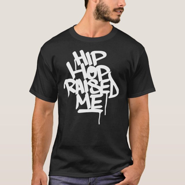 Hip Hop hat mir Weiße Spray Paint essentiell erhöh T-Shirt (Vorderseite)