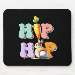 Hip Hop Hippity Lustiger Osterhase Jungen Mädchen Mousepad