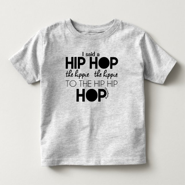 Hip Hop Hippity Oster Frühjahr Kleinkind Shirt Jun (Vorderseite)