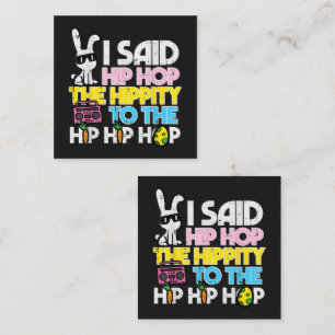 Hip Hop Hippity Osterhase Mitteilungskarte