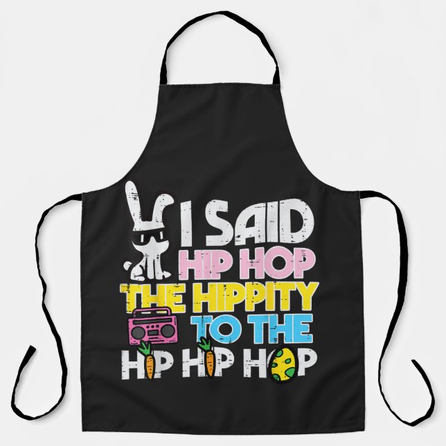 Hip Hop Hippity Osterhase  Schürze (Vorderseite)