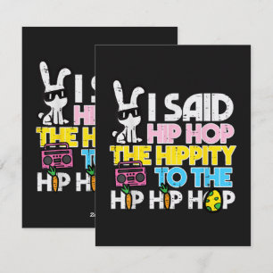 Hip Hop Hoppelig Osterhase Feiertagskarte