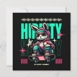 Hip-Hop Hoppity - Skater Bunny Ostern Einladung