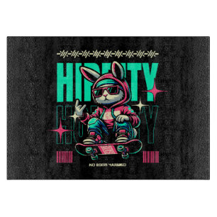 Hip-Hop Hoppity - Skater Bunny Ostern Schneidebrett