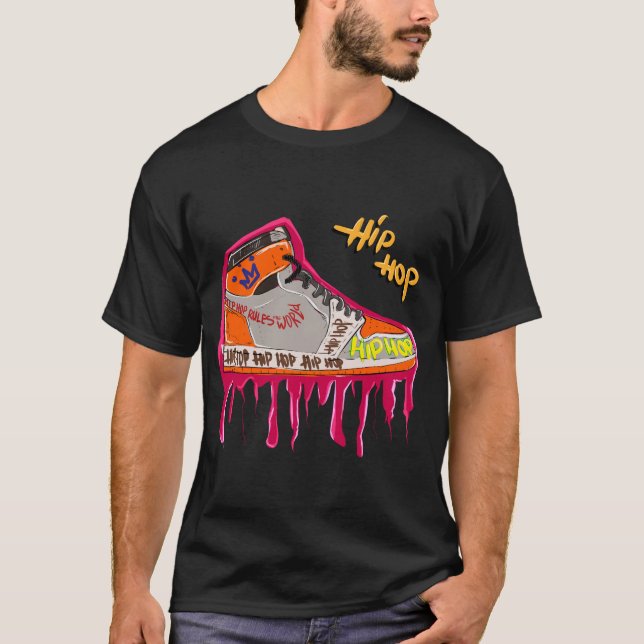 HIP HOP JORDAN SHOES T-Shirt (Vorderseite)