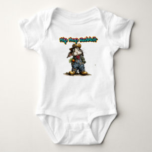 Hip Hop Kaninchen  Baby Strampler