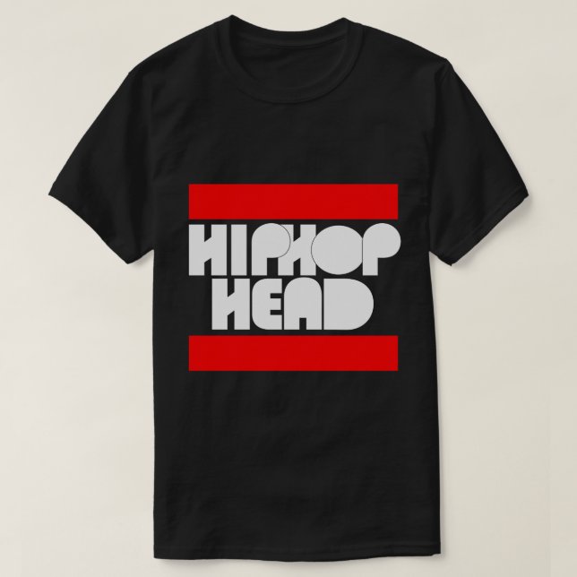 Hip-Hop-Kopf T-Shirt (Design vorne)