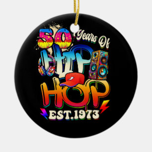 Hip Hop Music 50 Jahre Schwarze Geschichte Männer  Keramik Ornament