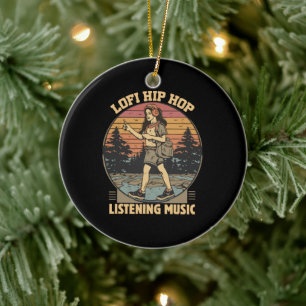 Hip Hop Musik Keramik Ornament