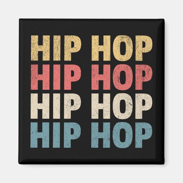 Hip Hop Musik Magnet (Vorne)